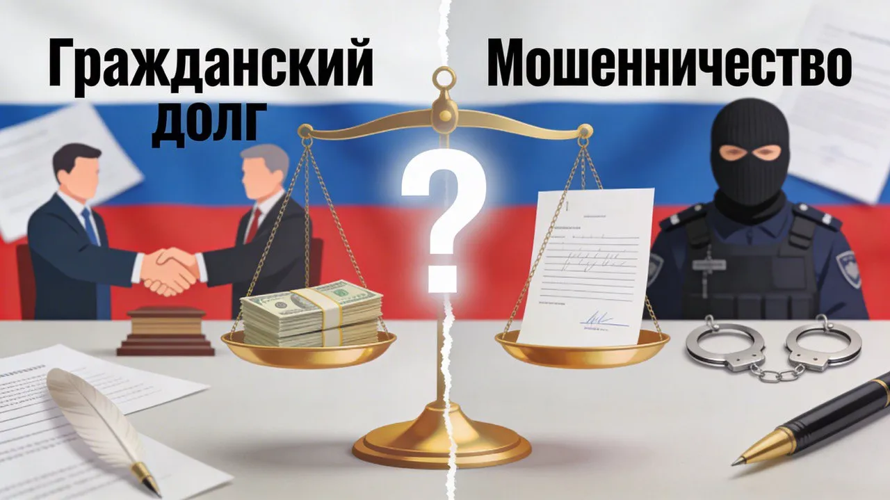 159 УК РФ и расписка: когда долг — гражданский спор, а когда уже мошенничество