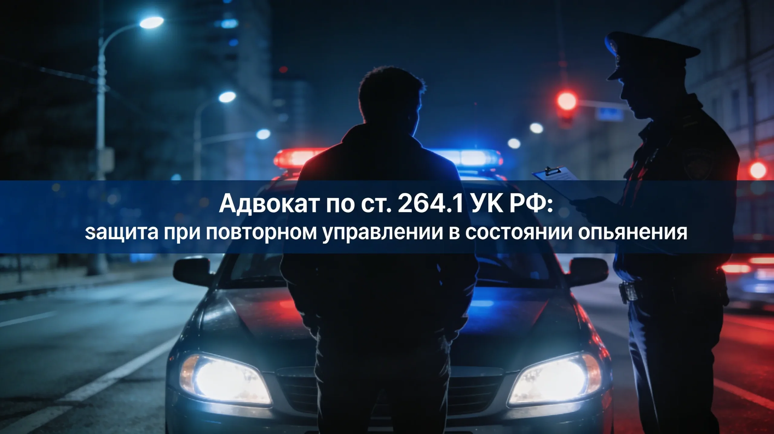 Адвокат по ст. 264.1 УК РФ — защита при повторном управлении в состоянии опьянения Шкуро Игорь
