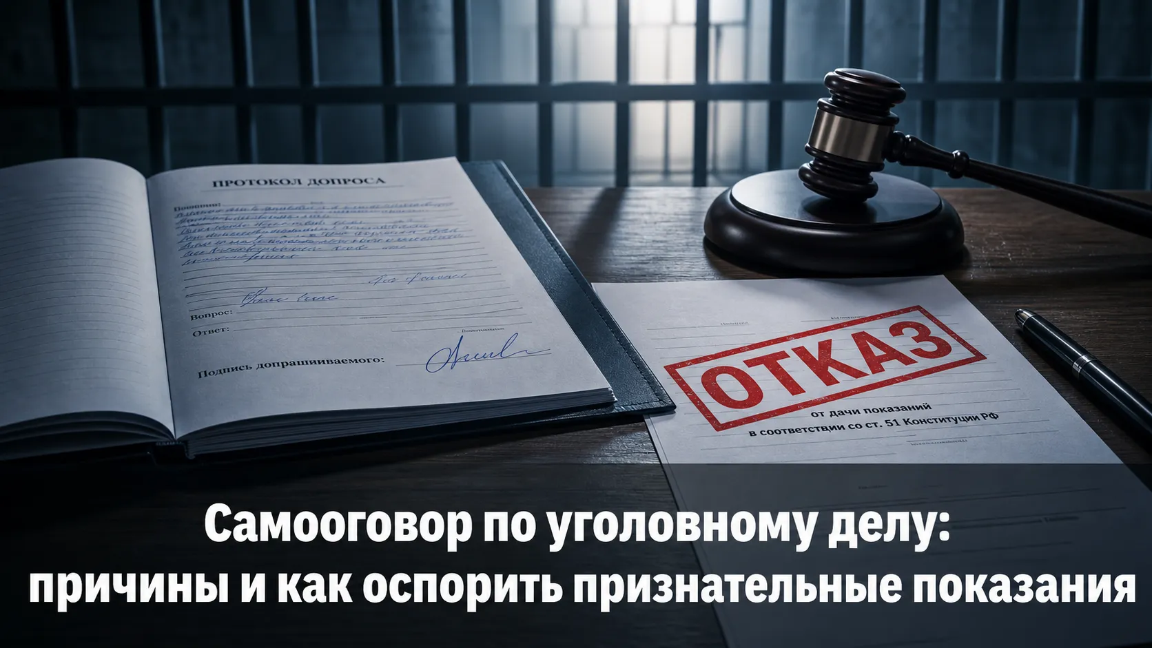 Самооговор по уголовному делу: причины и как оспорить признательные показания