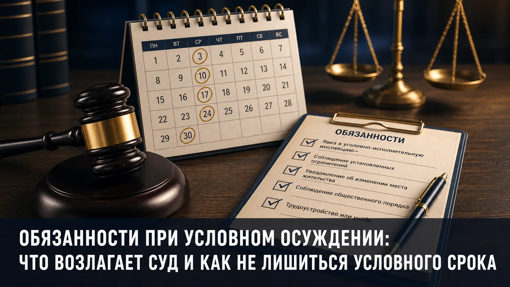 Обязанности при условном осуждении: что возлагает суд и как не лишиться условного срока