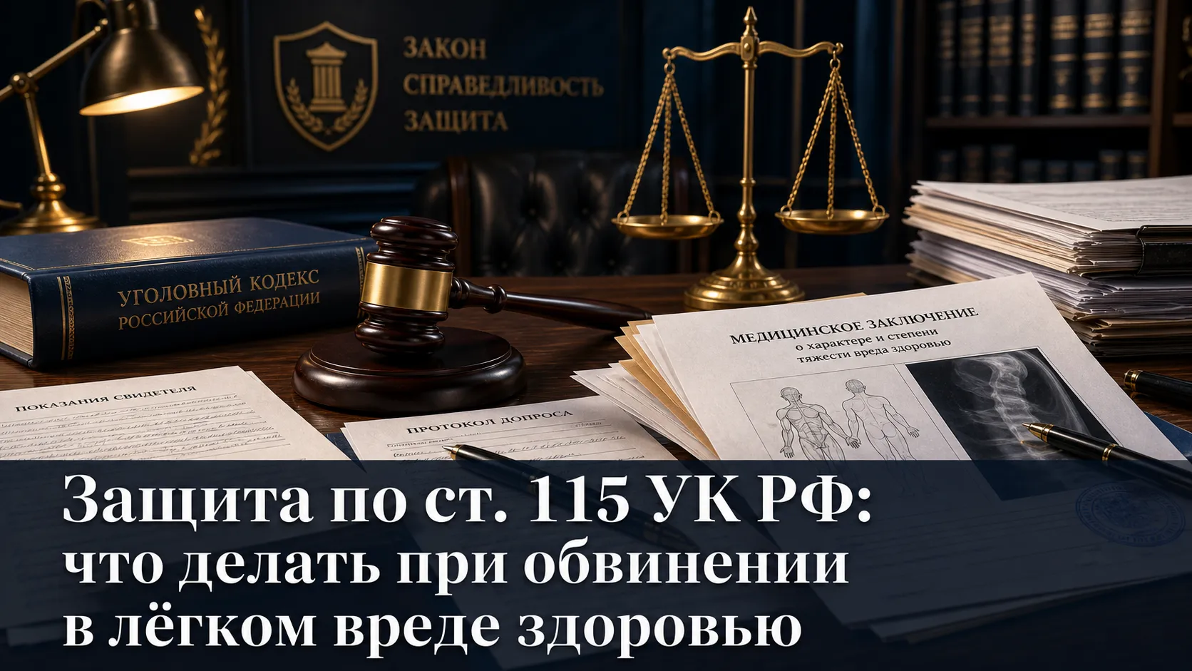 Защита по ст. 115 УК РФ: что делать при обвинении в лёгком вреде здоровью
