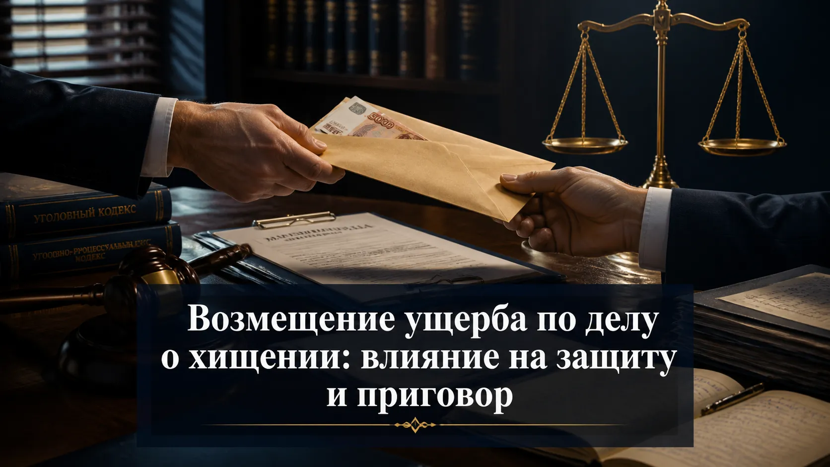 Возмещение ущерба по делу о хищении: влияние на защиту и приговор