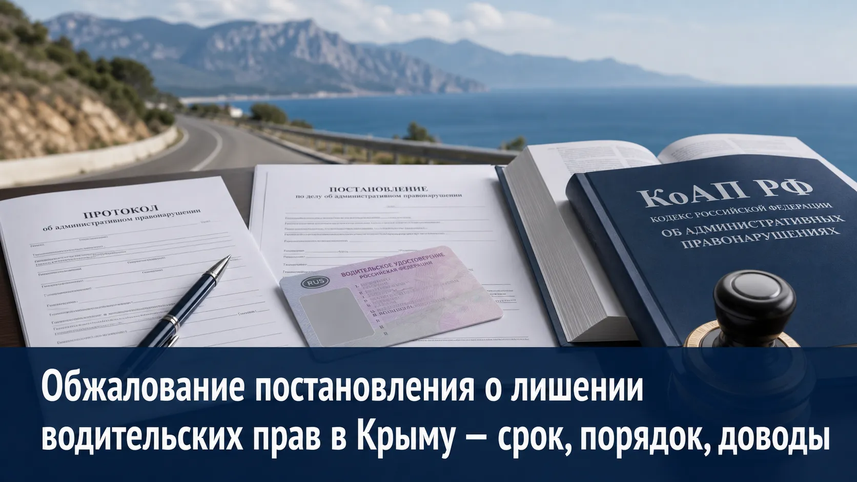 Обжалование постановления о лишении водительских прав в Крыму - срок, порядок, доводы