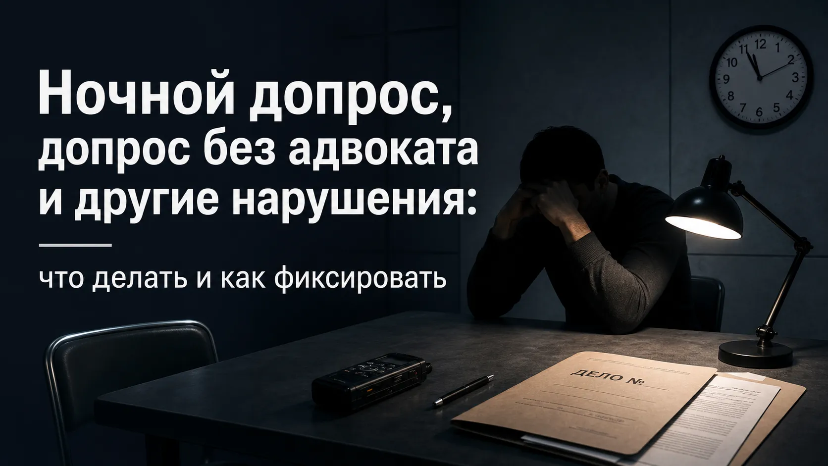 Ночной допрос, допрос без адвоката и другие нарушения: что делать и как фиксировать