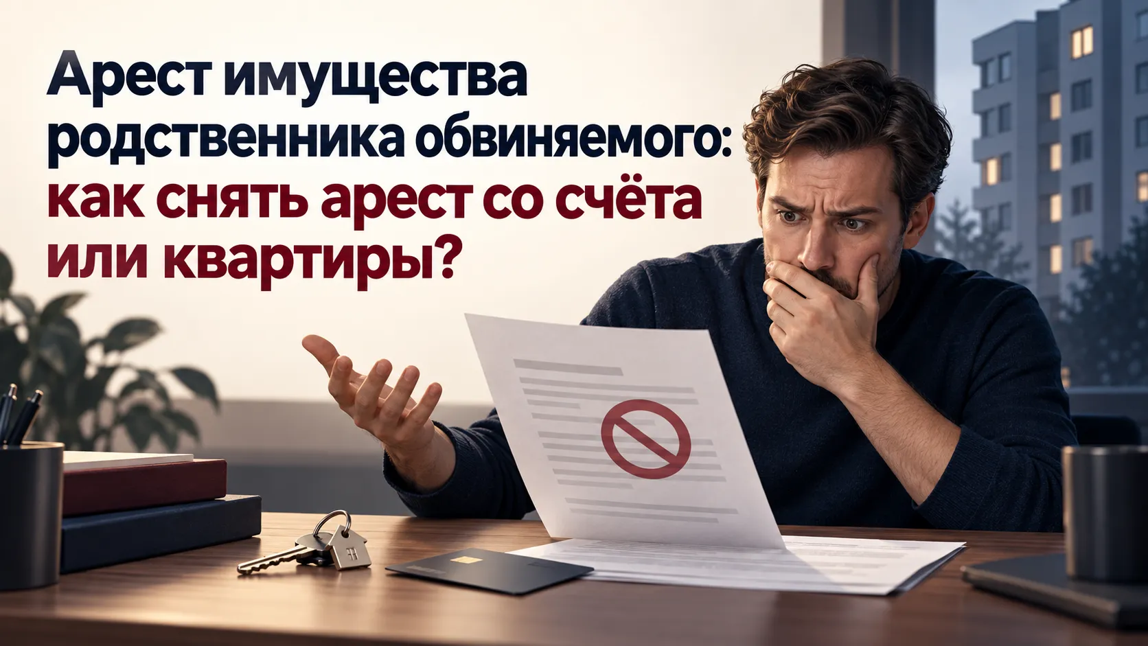 Арест имущества родственника обвиняемого: как снять арест со счёта или квартиры